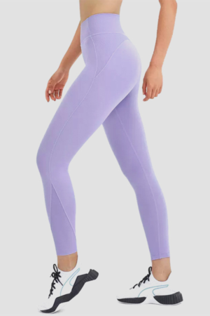 Women's High Waist Peach Hip Ankle Length Yoga Leggings