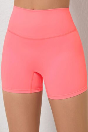 Women High Waisted Seamless Butt Lifting Quick-Dry Yoga Fitness Shorts