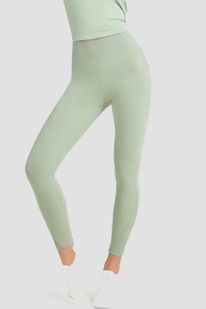 Women's High Waist Peach Hip Ankle Length Yoga Leggings