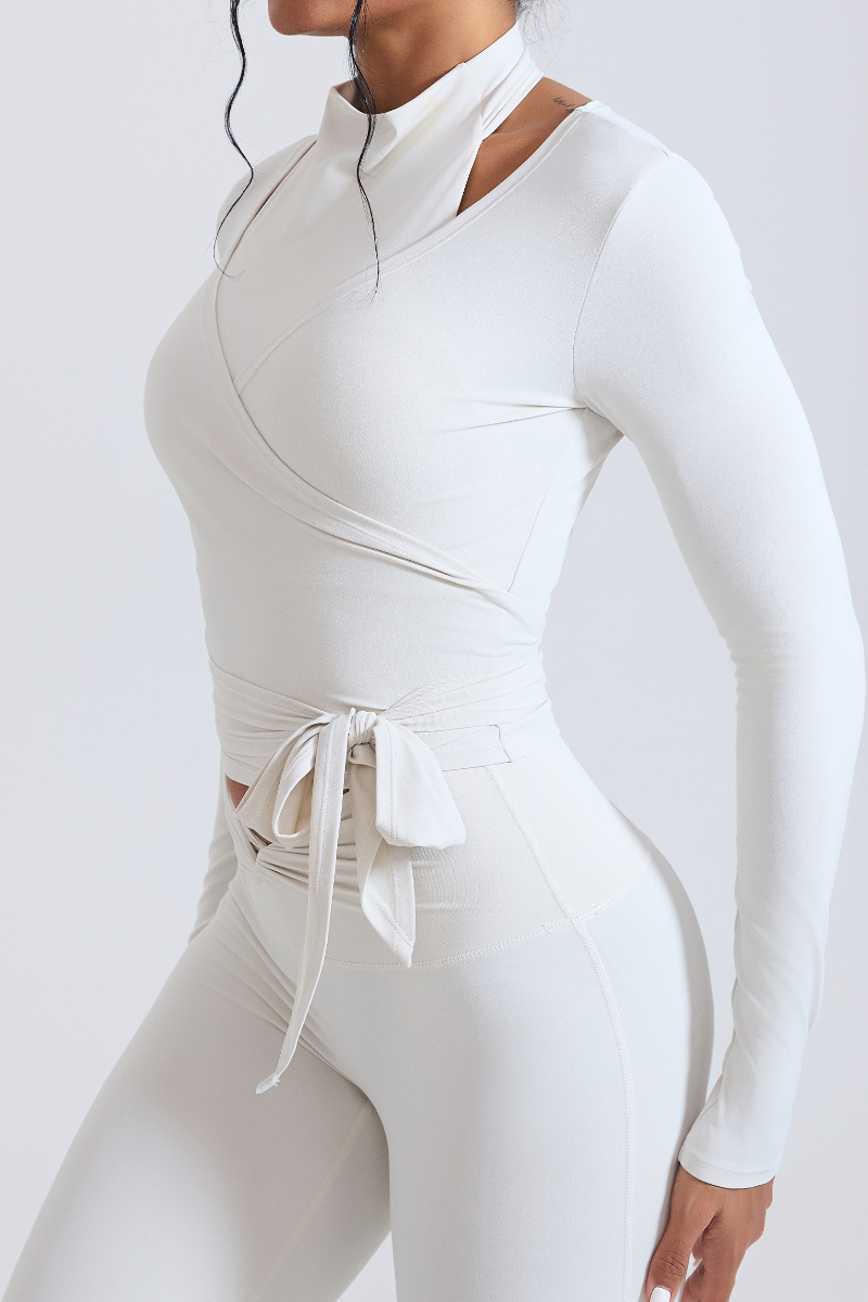 Women's strap-adjustable waistline sport top. - Image 8