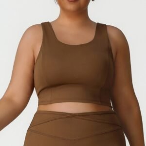 Plus Size Women Seamless U-Neck High Stretch  Bra